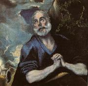 El Greco The Tears of St Peter of all the old masters Spain oil painting artist